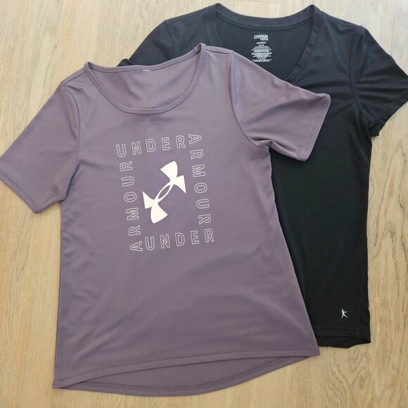 UNDER ARMOUR & DANSKIN Athletic Shirts Womens SMALL - Picture 1 of 4